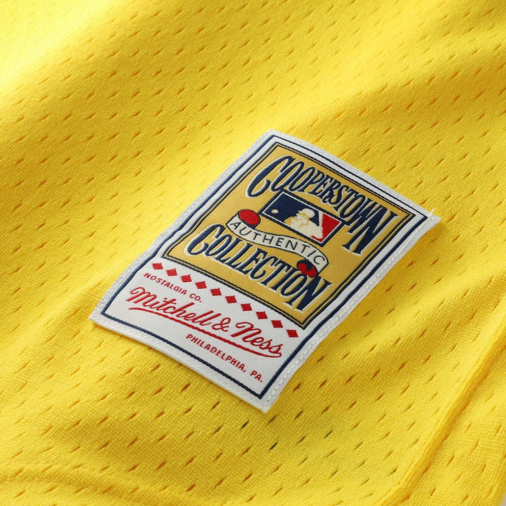 Rickey Henderson Athletics Authentic Batting Practice Jersey Yellow