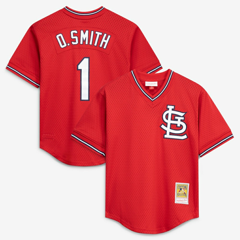 Ozzie Smith St. Louis Cardinals Authentic Batting Practice Jersey Scarlet