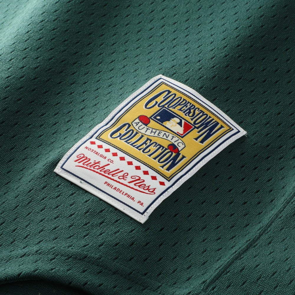 Rickey Henderson Athletics Authentic Batting Practice Jersey Green