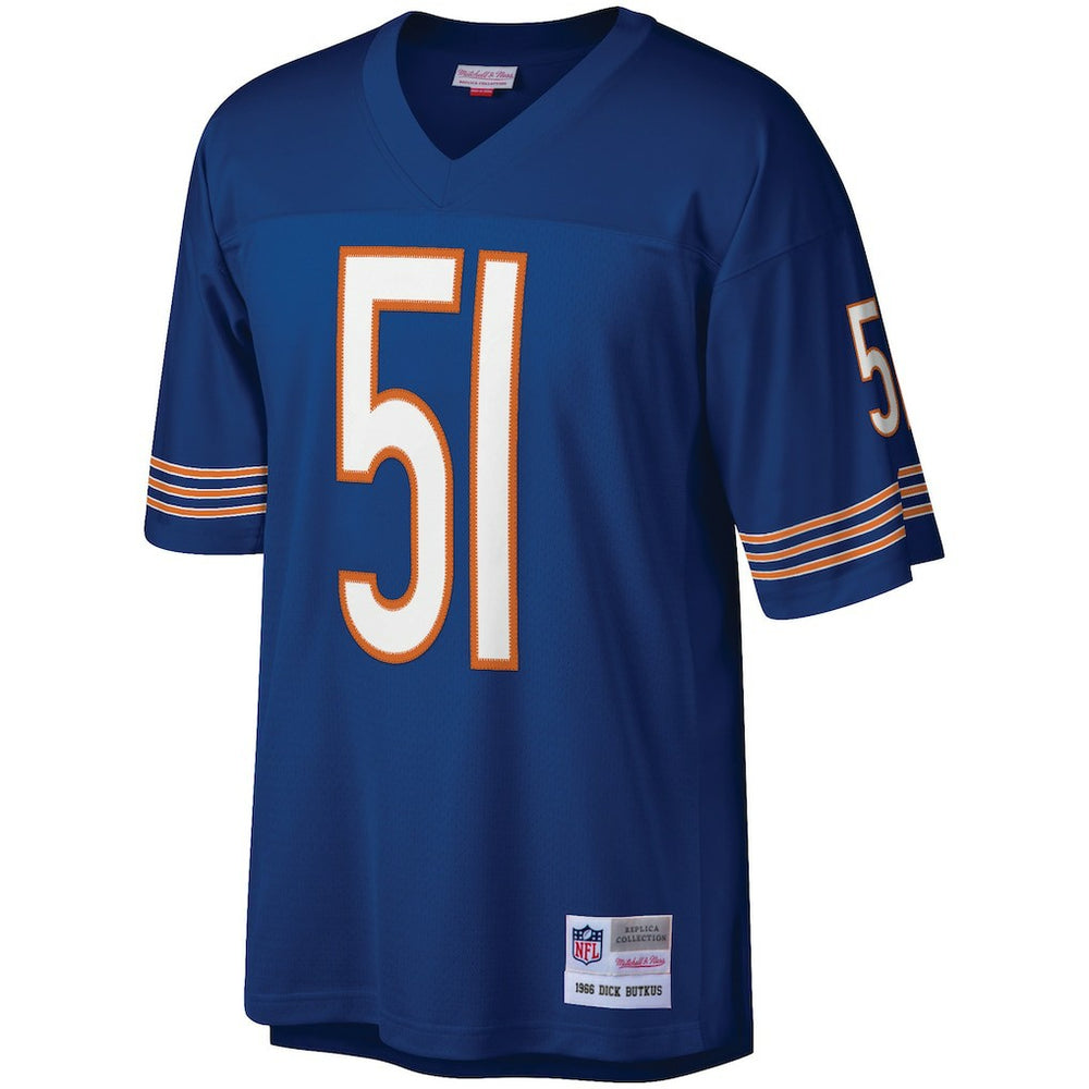Dick Butkus Chicago Bears Retired Player Legacy Replica Jersey - Navy for sale