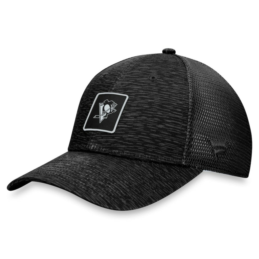 Pittsburgh Penguins Fanatics Women's Authentic Pro Road Trucker Adjustable Hat – Black Hats