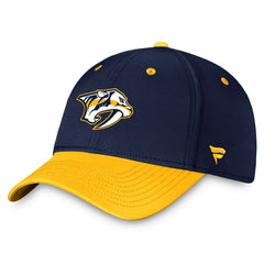 Nashville Predators Fanatics Authentic Pro Rink Two-Tone Flex Hat – Navy/Gold Hats