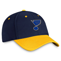 St. Louis Blues Fanatics Authentic Pro Rink Two-Tone Flex Hat – Navy/Gold Hats