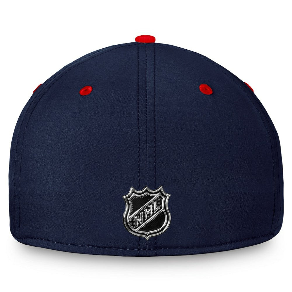 Washington Capitals Fanatics Authentic Pro Rink Two-Tone Flex Hat – Navy/Red Hats