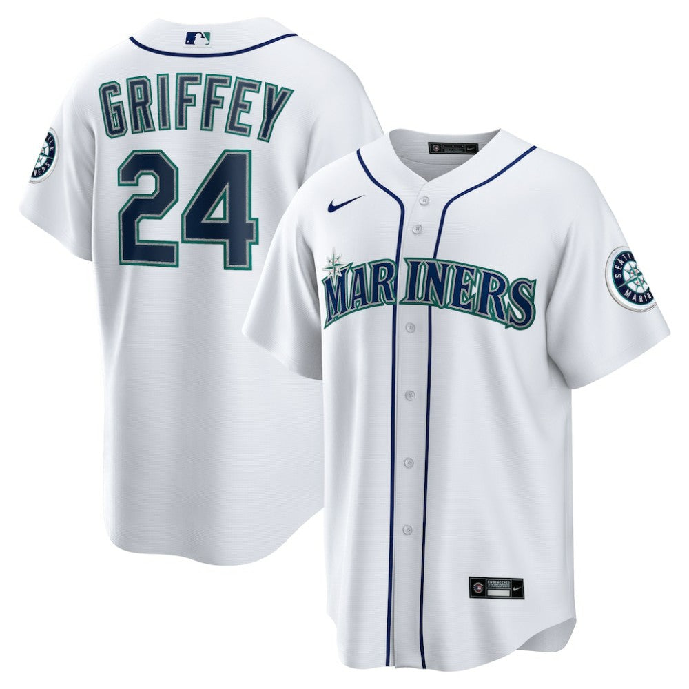 Ken Griffey Jr. Seattle Mariners Home Replica Jersey White