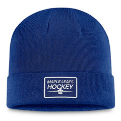 Toronto Maple Leafs Fanatics Authentic Pro Cuffed Knit Hat – Blue Hats