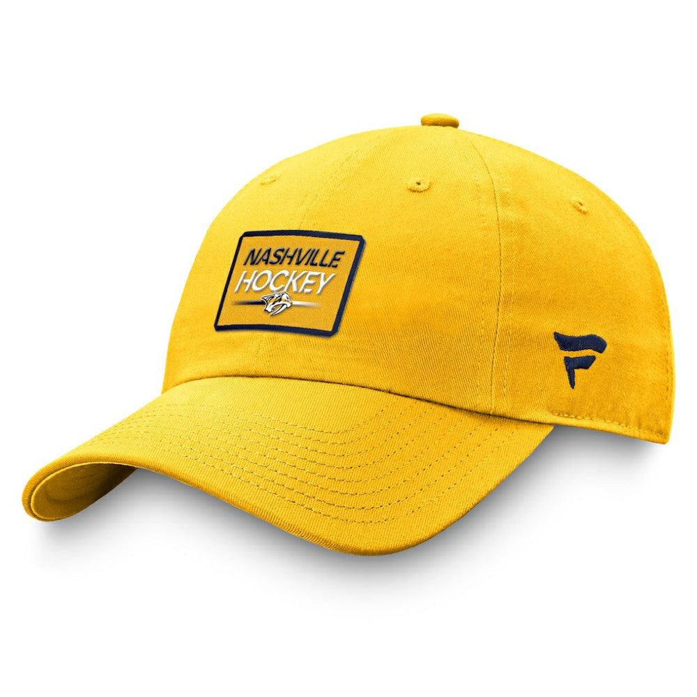 Nashville Predators Fanatics Authentic Pro Prime Adjustable Hat – Gold Hats