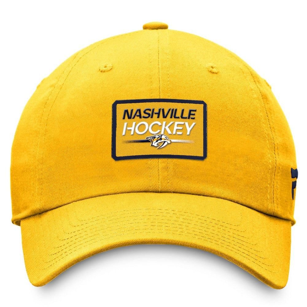 Nashville Predators Fanatics Authentic Pro Prime Adjustable Hat – Gold Hats