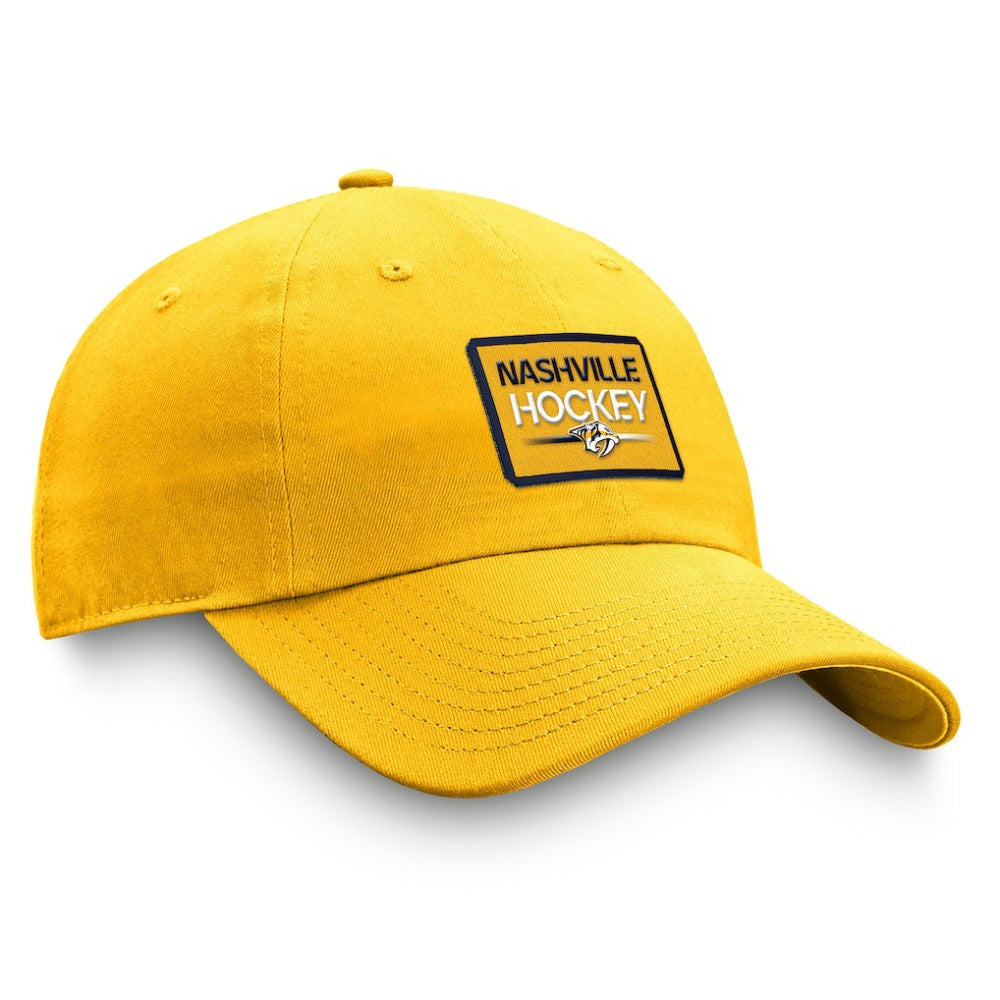 Nashville Predators Fanatics Authentic Pro Prime Adjustable Hat – Gold Hats