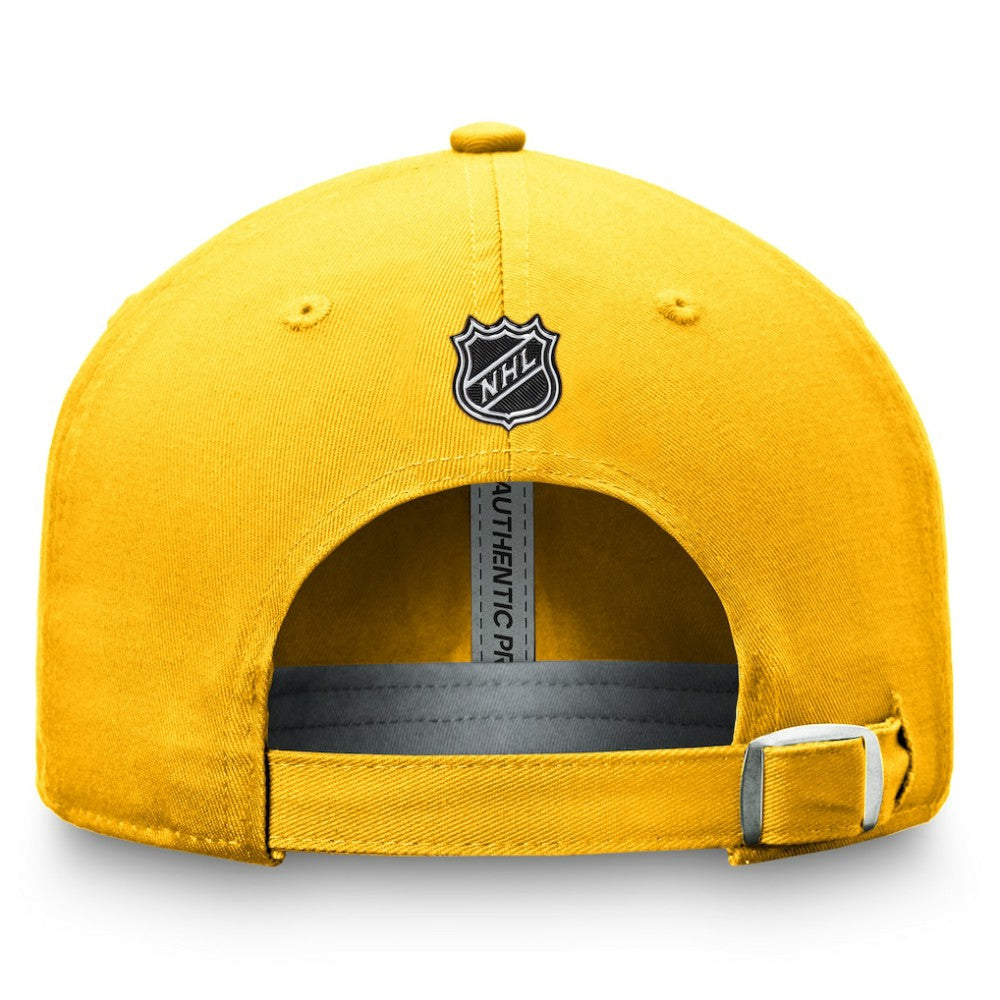 Nashville Predators Fanatics Authentic Pro Prime Adjustable Hat – Gold Hats