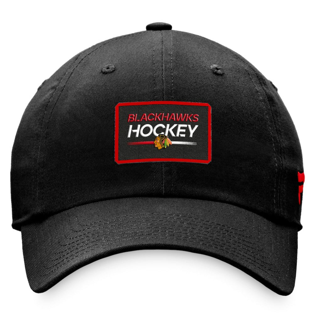 Chicago Blackhawks Fanatics Women's Authentic Pro Rink Adjustable Hat - Black Hats