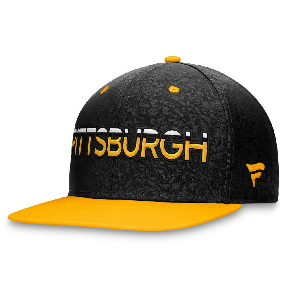 Pittsburgh Penguins Fanatics Authentic Pro Rink Two-Tone Snapback Hat – Black/Gold Hats