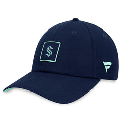 Seattle Kraken Fanatics Authentic Pro Rink Adjustable Hat - Deep Sea Blue Hats