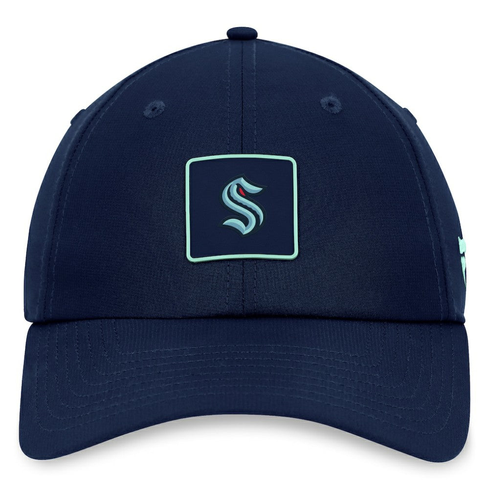 Seattle Kraken Fanatics Authentic Pro Rink Adjustable Hat - Deep Sea Blue Hats