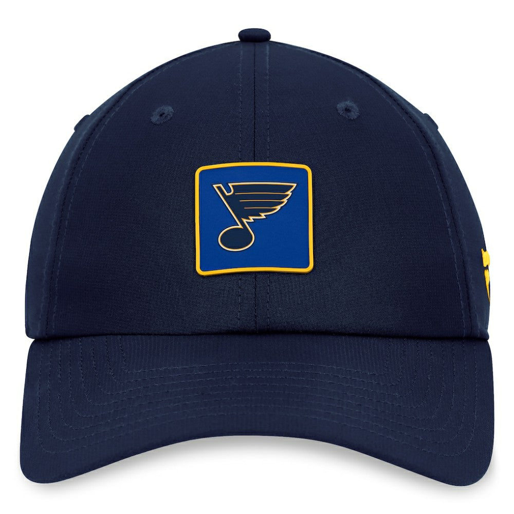 St. Louis Blues Fanatics Authentic Pro Rink Adjustable Hat - Navy Hats