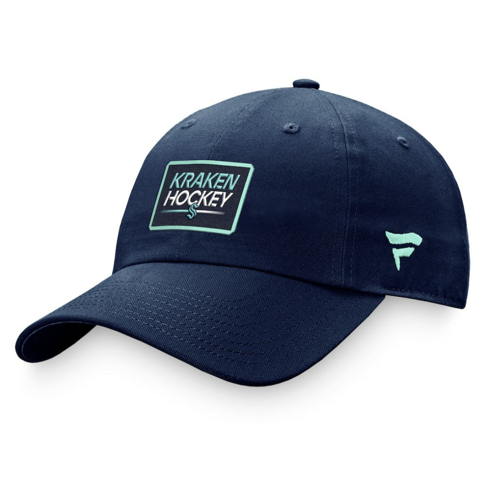 Seattle Kraken Fanatics Women's Authentic Pro Rink Adjustable Hat - Deep Sea Blue Hats