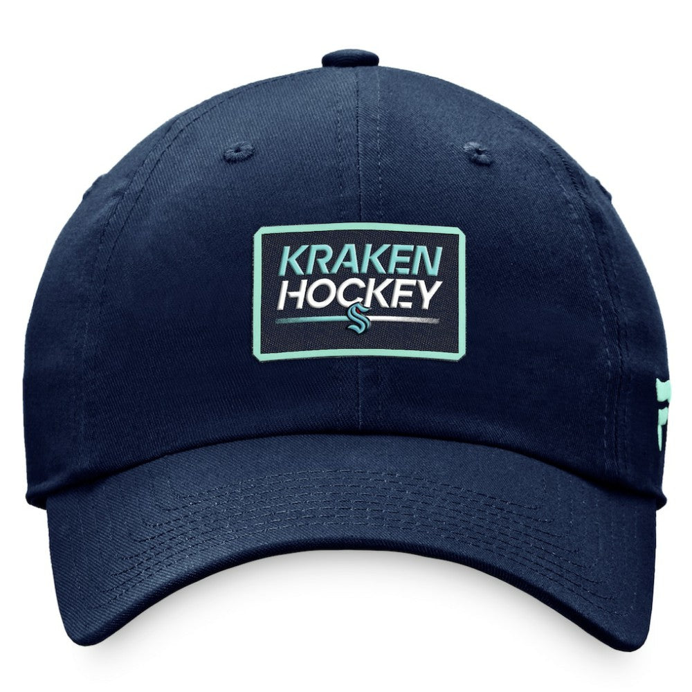 Seattle Kraken Fanatics Women's Authentic Pro Rink Adjustable Hat - Deep Sea Blue Hats