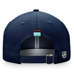 Seattle Kraken Fanatics Women's Authentic Pro Rink Adjustable Hat - Deep Sea Blue Hats