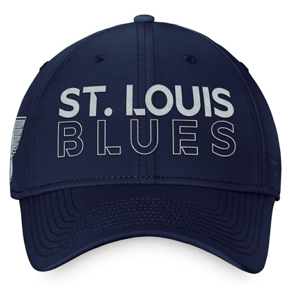 St. Louis Blues Fanatics Authentic Pro Road Flex Hat – Navy Hats