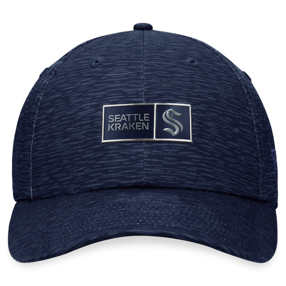 Seattle Kraken Fanatics Authentic Pro Road Adjustable Hat - Deep Sea Blue Hats