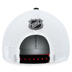 Chicago Blackhawks Fanatics Authentic Pro Rink Trucker Adjustable Hat - Red Hats