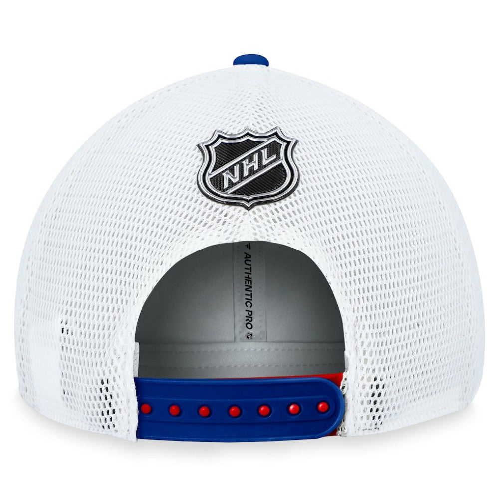 New York Rangers Fanatics Authentic Pro Rink Trucker Adjustable Hat - Red Hats