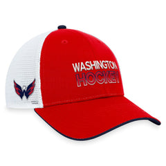 Washington Capitals Fanatics Authentic Pro Rink Trucker Adjustable Hat - Red Hats