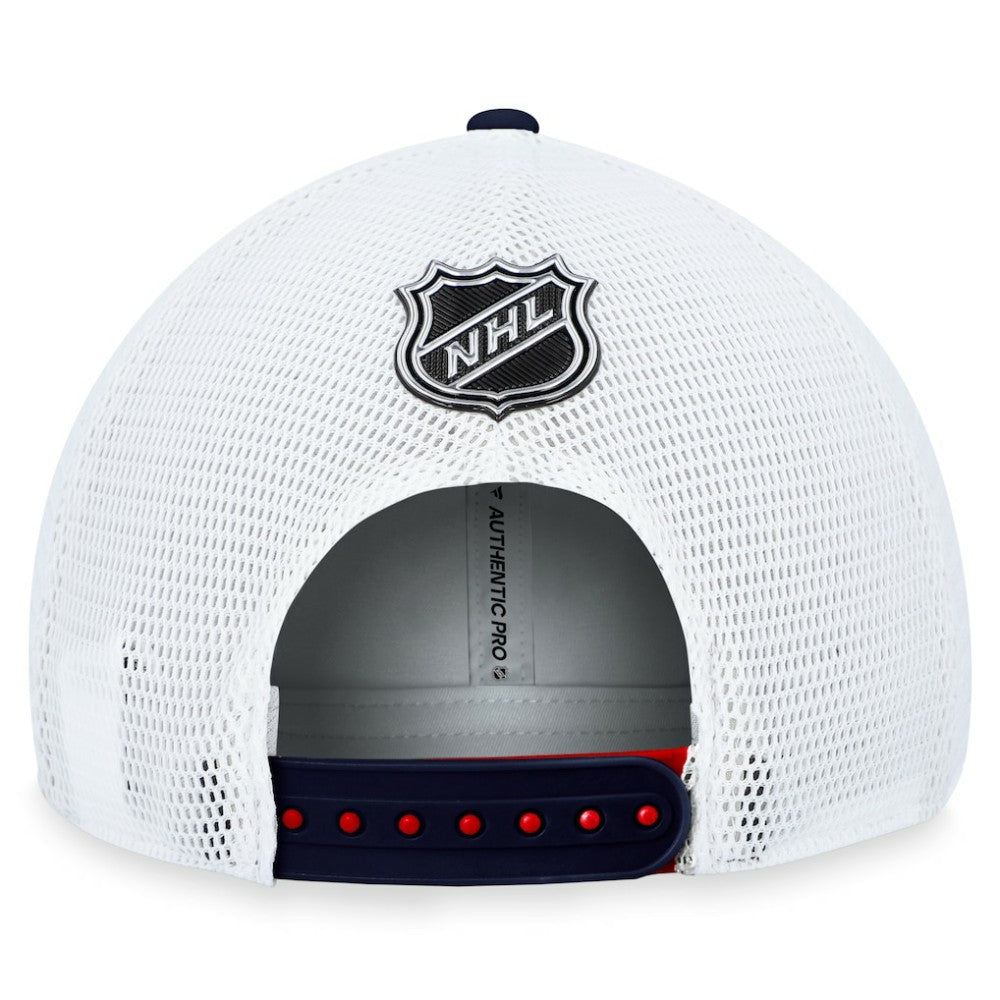 Washington Capitals Fanatics Authentic Pro Rink Trucker Adjustable Hat - Red Hats