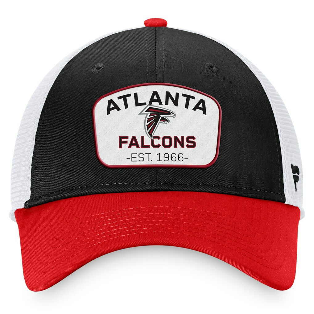 Atlanta Falcons Fundamentals Two-Tone Trucker Adjustable Hat - Black/White outlet