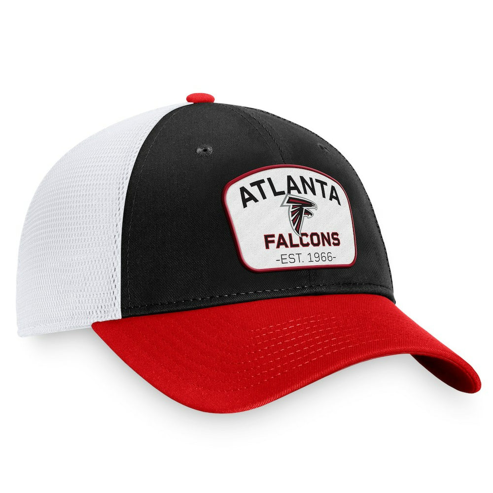 Atlanta Falcons Fundamentals Two-Tone Trucker Adjustable Hat - Black/White outlet