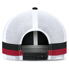 Atlanta Falcons Fundamentals Side Stripe Trucker Adjustable Hat - Black/White on sale