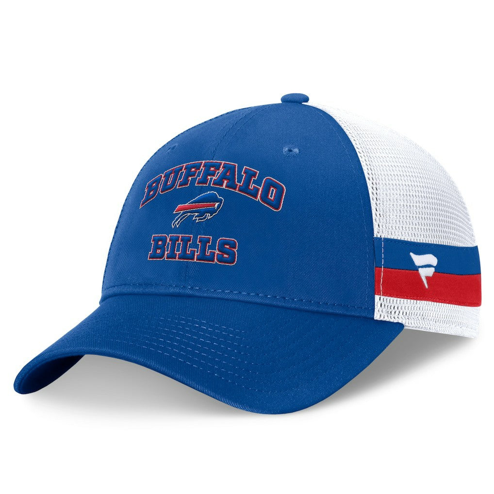 Buffalo Bills Fundamentals Side Stripe Trucker Adjustable Hat - Royal/White on sale