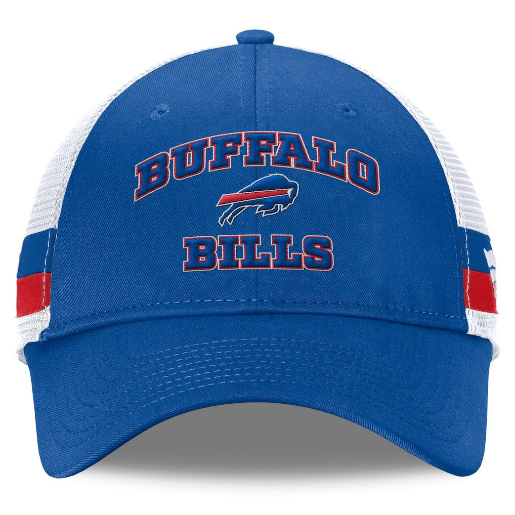 Buffalo Bills Fundamentals Side Stripe Trucker Adjustable Hat - Royal/White on sale
