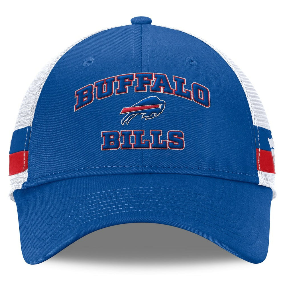 Buffalo Bills Fundamentals Side Stripe Trucker Adjustable Hat - Royal/White on sale