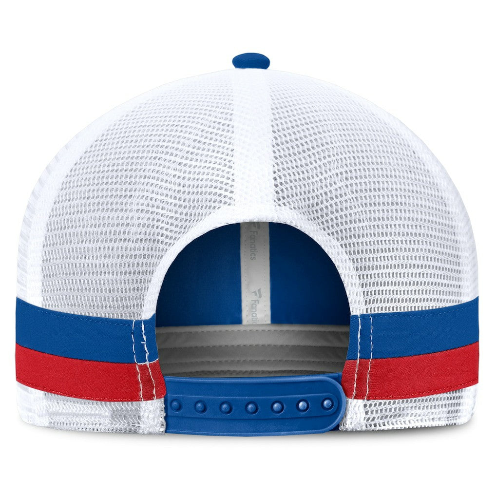 Buffalo Bills Fundamentals Side Stripe Trucker Adjustable Hat - Royal/White on sale