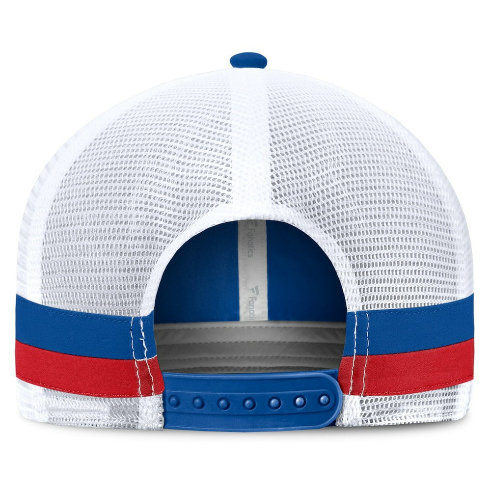 Buffalo Bills Fundamentals Side Stripe Trucker Adjustable Hat - Royal/White on sale