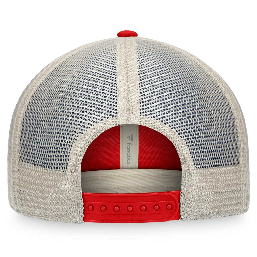 Tampa Bay Buccaneers Heritage Patch Trucker Adjustable Hat - Red/Natural discount