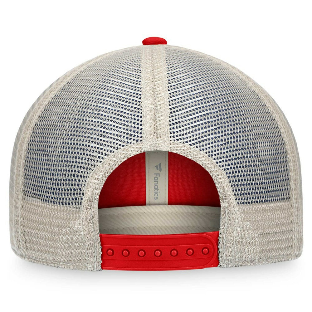Tampa Bay Buccaneers Heritage Patch Trucker Adjustable Hat - Red/Natural discount