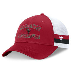 Tampa Bay Buccaneers Fundamentals Side Stripe Trucker Adjustable Hat - Red/White online