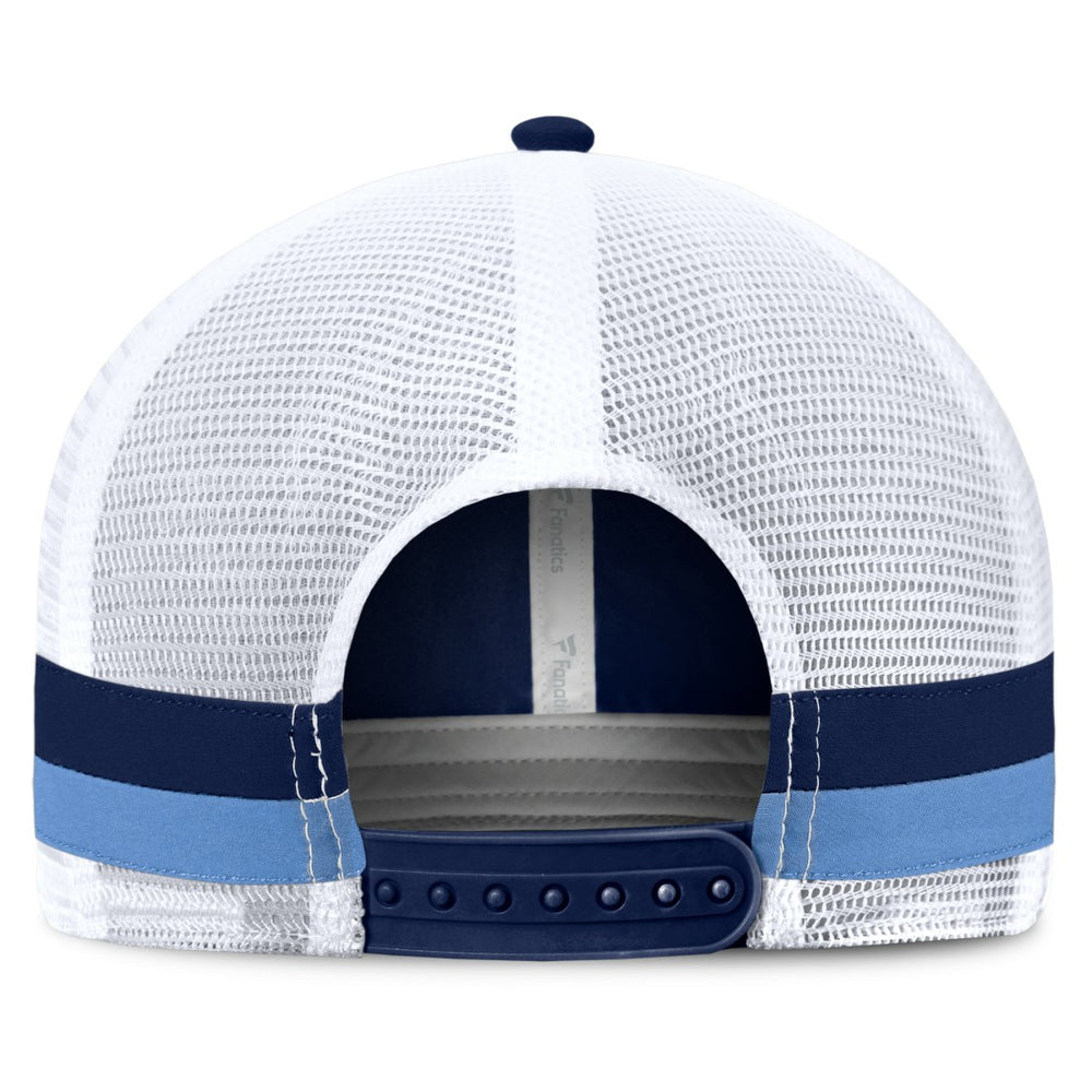 Tennessee Titans Fundamentals Side Stripe Trucker Adjustable Hat - Navy/White outlet