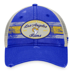 Los Angeles Rams Heritage Trucker Adjustable Hat - Royal/Natural on sale