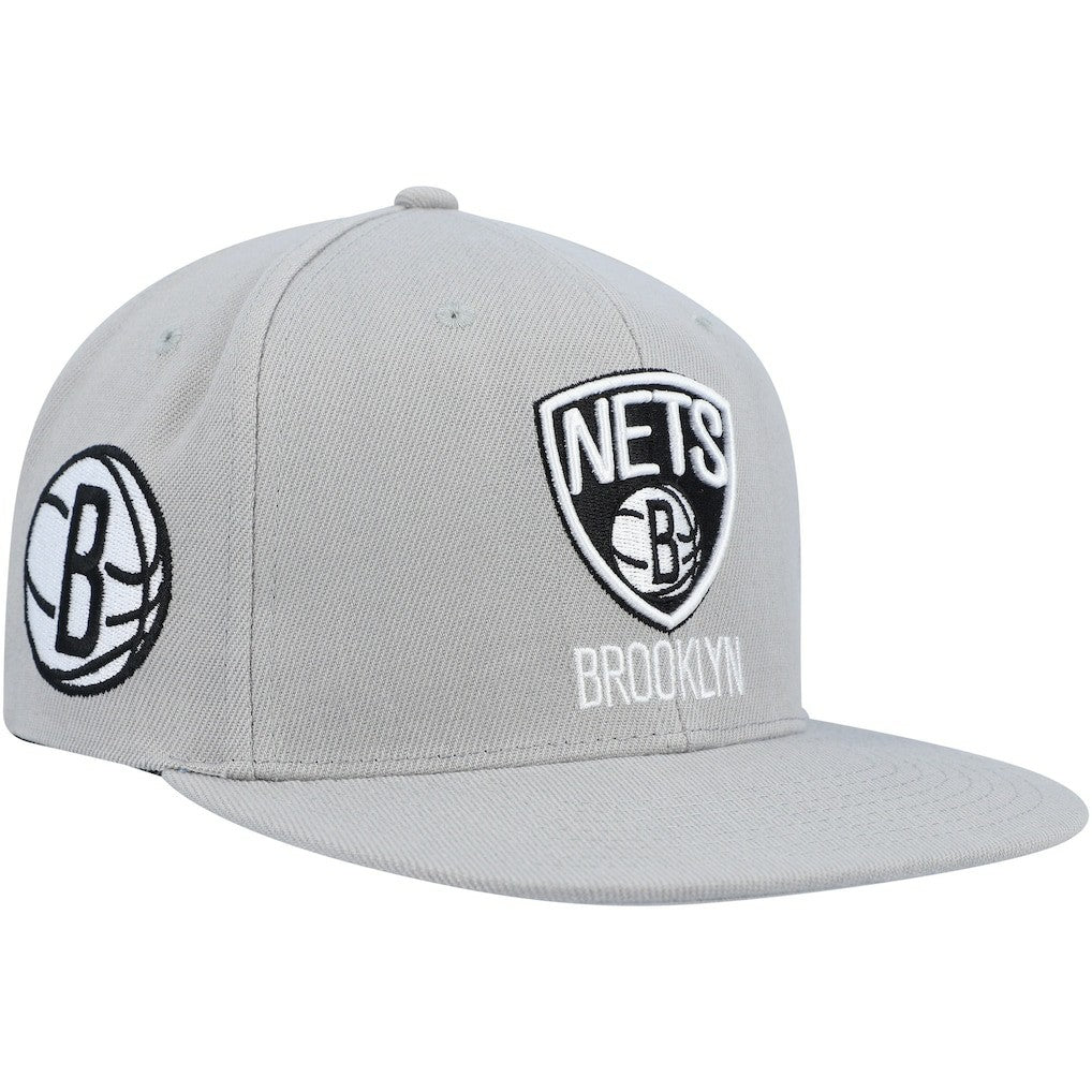 Brooklyn Nets Side Core 2.0 Snapback Hat - Gray cheap