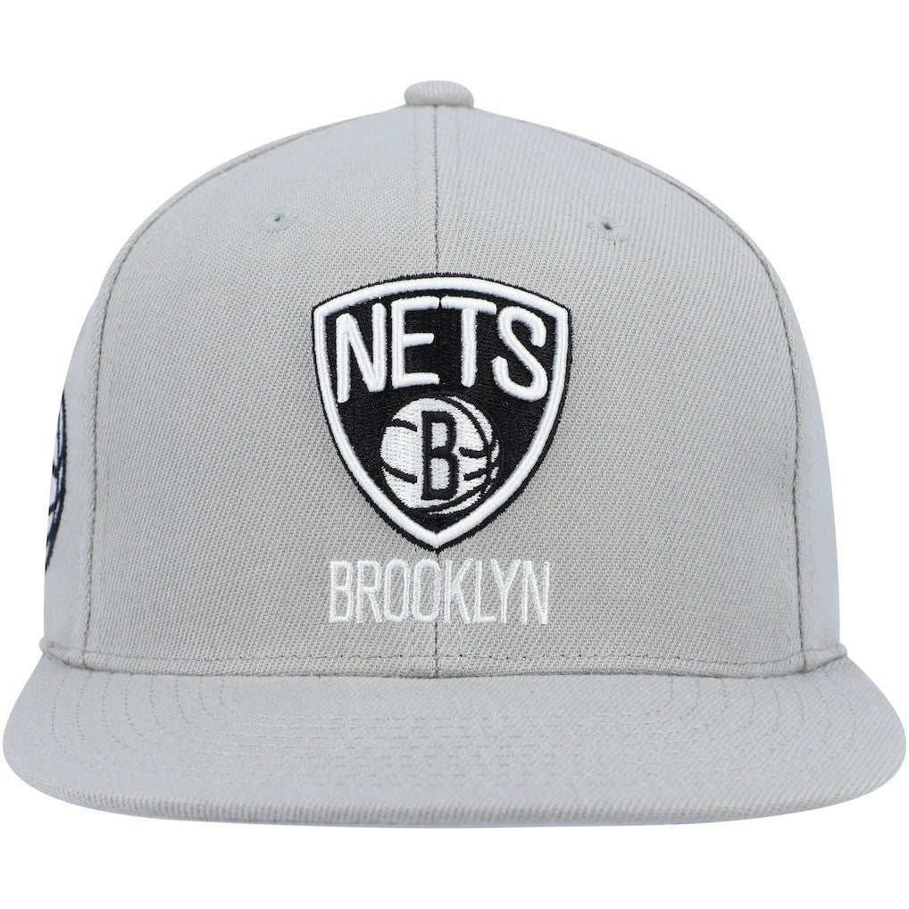 Brooklyn Nets Side Core 2.0 Snapback Hat - Gray cheap