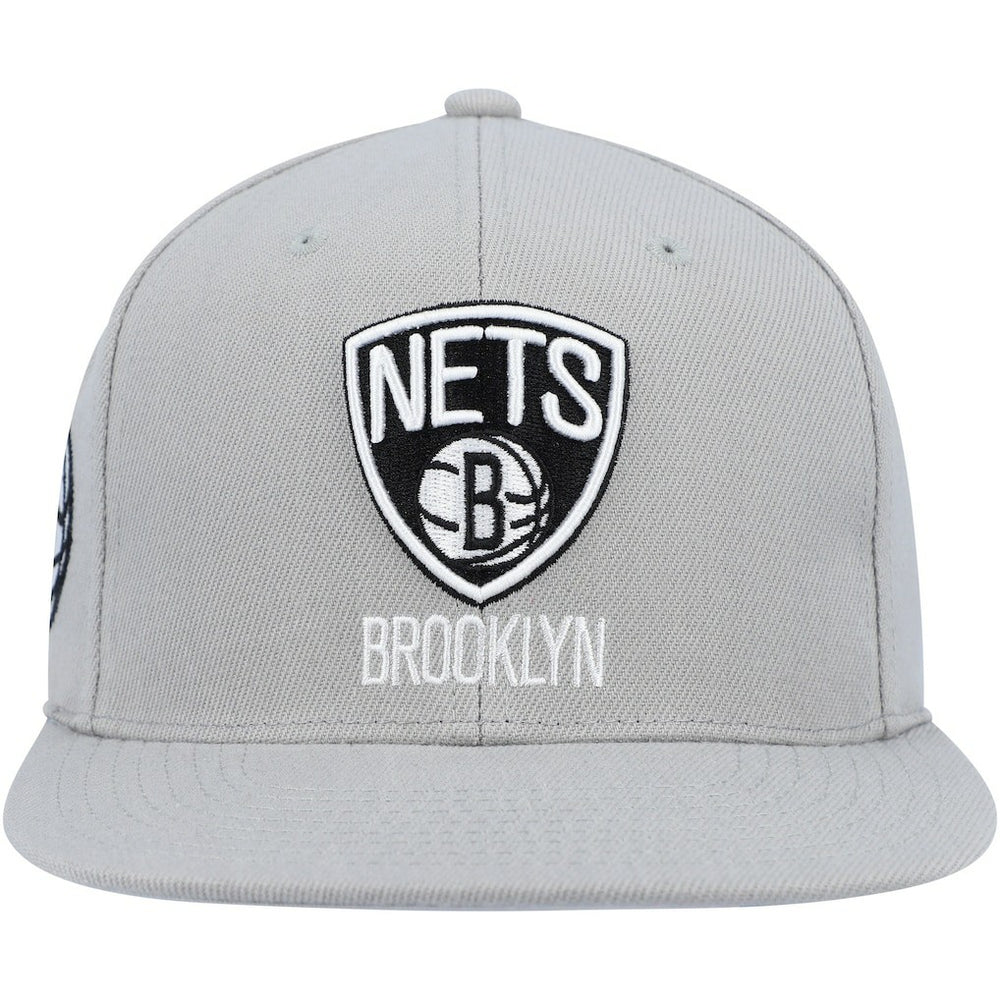 Brooklyn Nets Side Core 2.0 Snapback Hat - Gray cheap