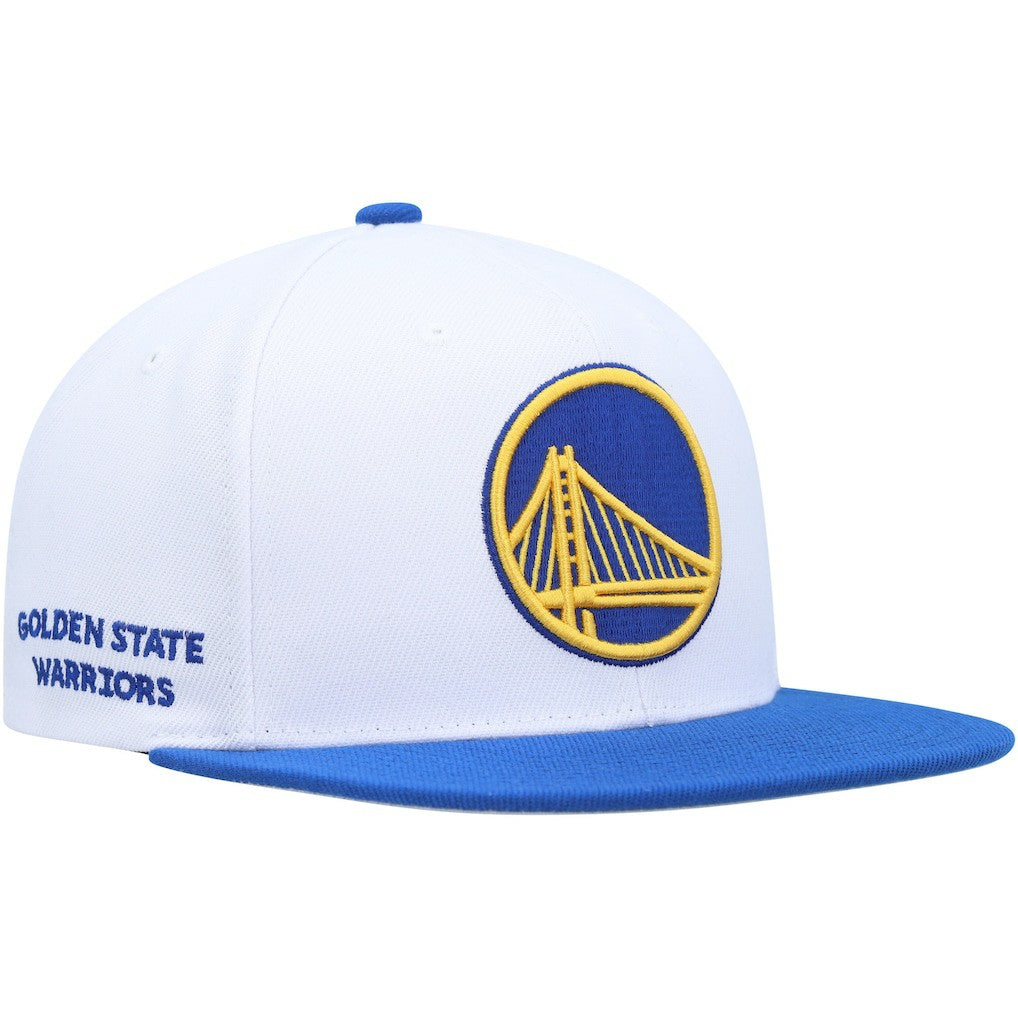 Golden State Warriors Side Core 2.0 Snapback Hat sale - White/Royal cheap