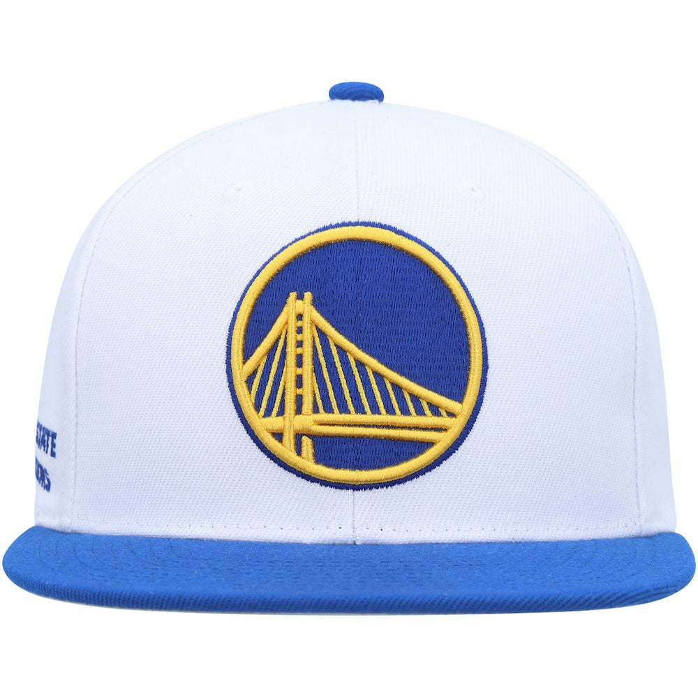 Golden State Warriors Side Core 2.0 Snapback Hat sale - White/Royal cheap