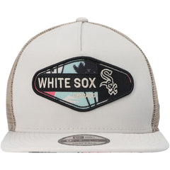 Chicago White Sox Retro Beachin' Patch A-Frame Trucker 9FIFTY Snapback Hat Natural