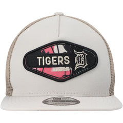 Detroit Tigers Retro Beachin' Patch A-Frame Trucker 9FIFTY Snapback Hat Natural