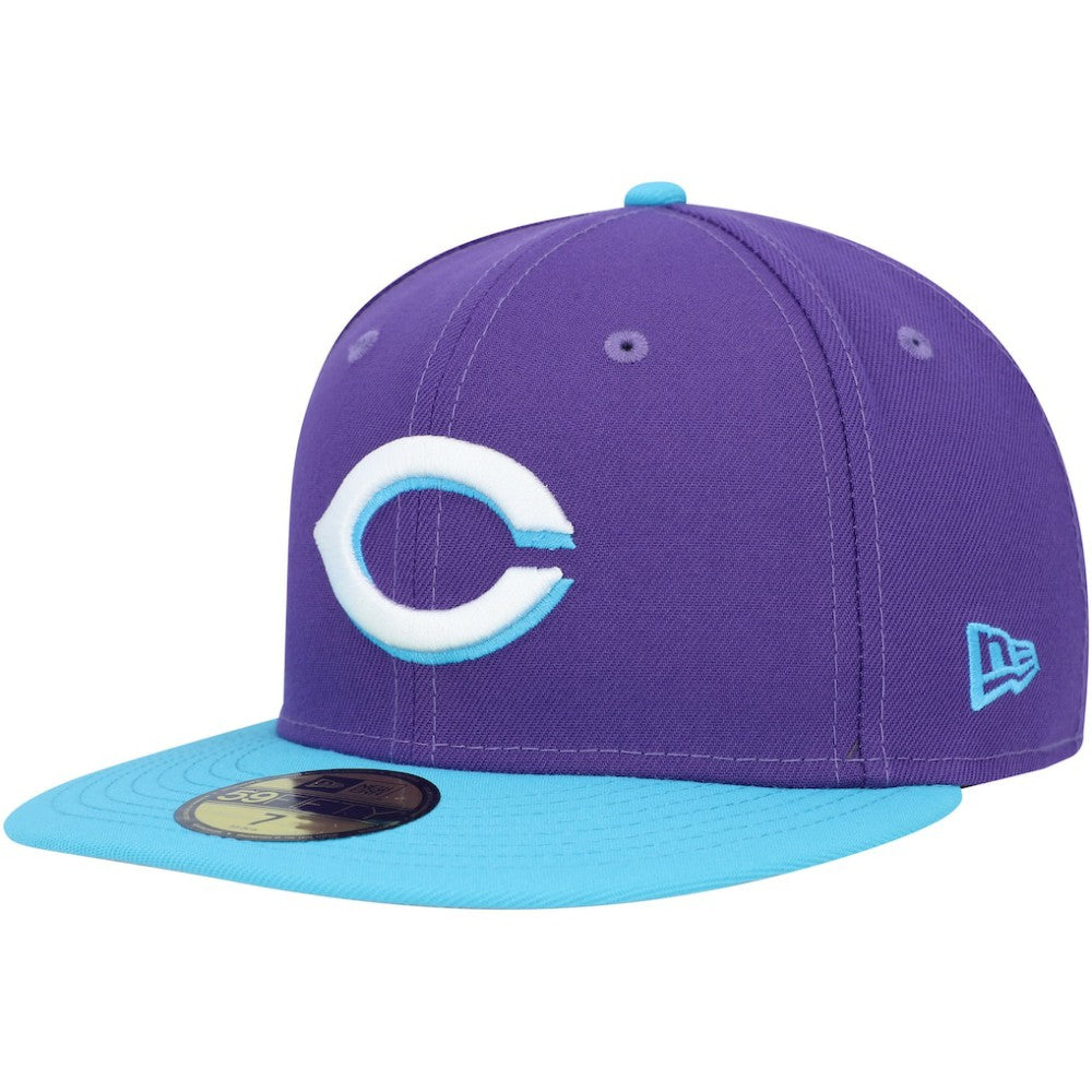 Cincinnati Reds Vice 59FIFTY Fitted Hat Purple