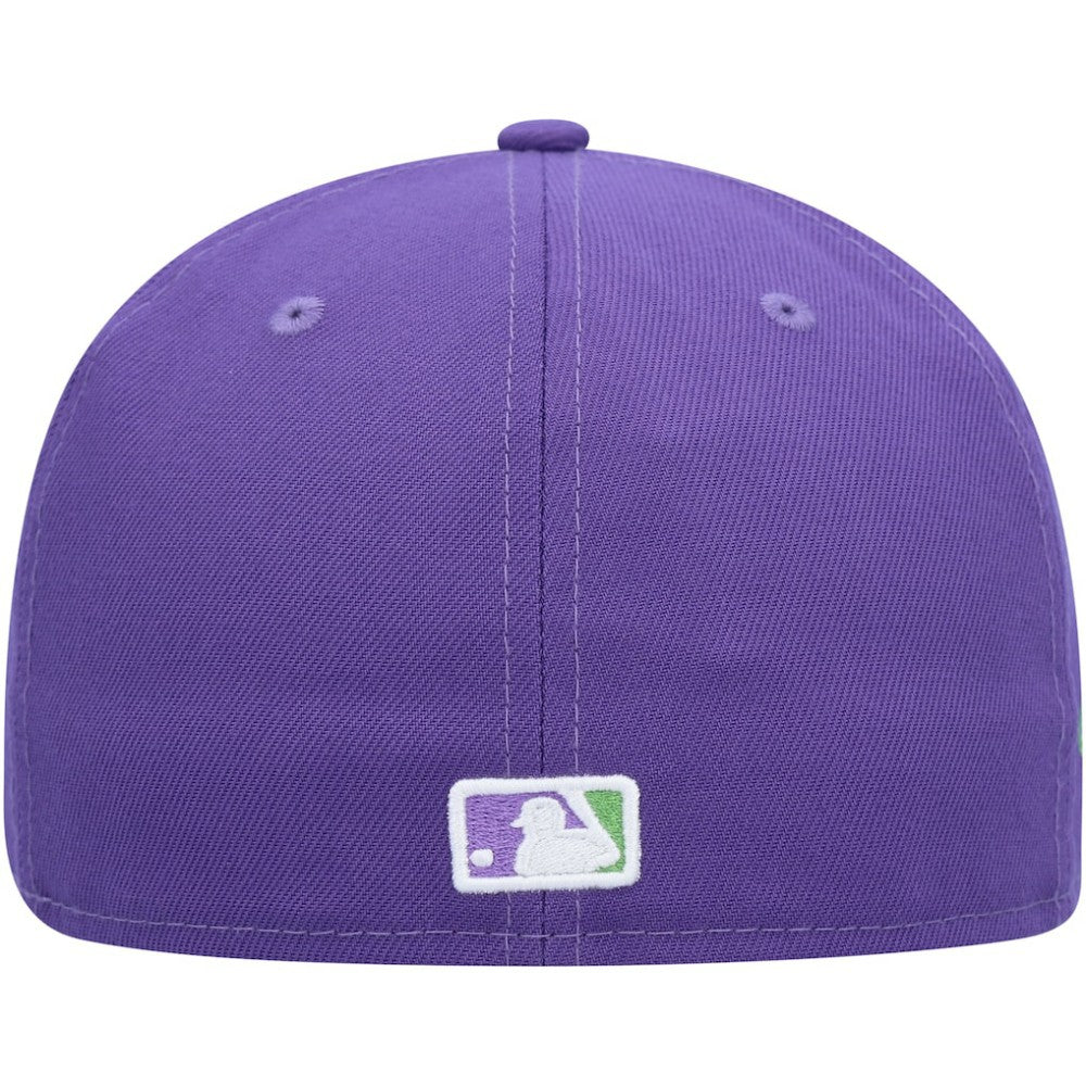 San Francisco Giants Lime Side Patch 59FIFTY Fitted Hat Purple